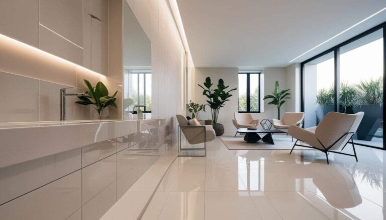 slim tile surface for modern interior design